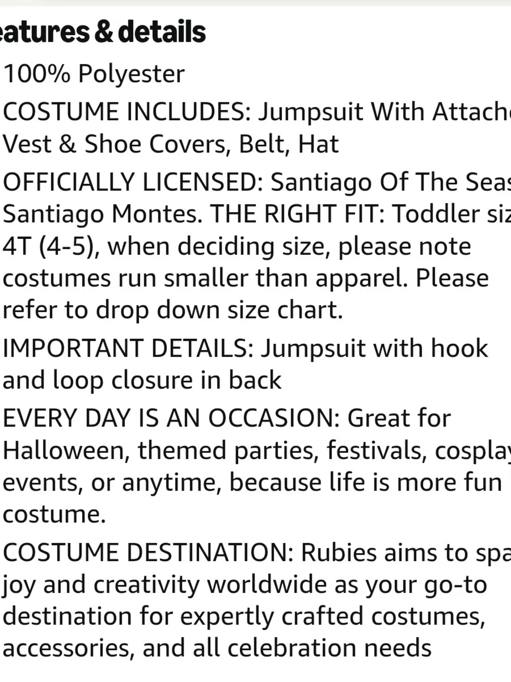 Nickelodeon Red & Blue Pirate Captain Costume